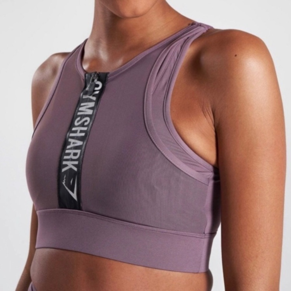 Gymshark Elevate Sports Bra - Purple Wash - Small - Picture 2 of 6